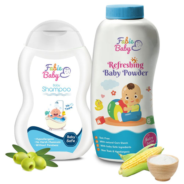 Imported Baby Shampoo 250ml and Baby Powder 200g (Combo)