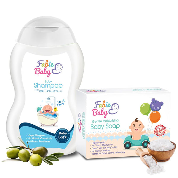 Bath Time Duo : Tear-free Baby Shampoo, 250 ml + Nourishing Tear-free Baby Soap, 125 gm (Combo Pack)