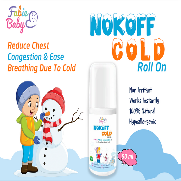 Fabie Baby NOKOFF COLD Roll On Reduce Chest Congestion Ease Breath  - 50ml