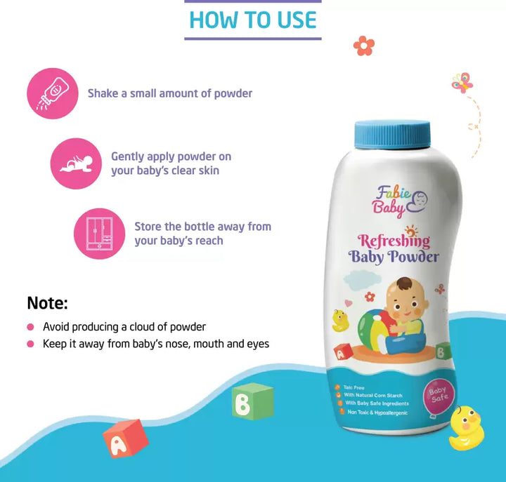How to use baby powder
