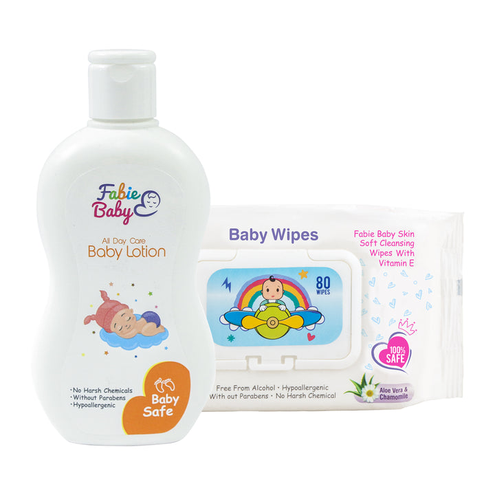Baby Lotion and Baby Wipes