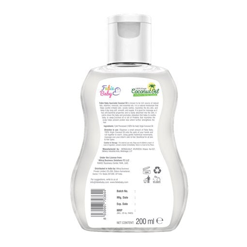 Coconut oil for baby massage 200ml
