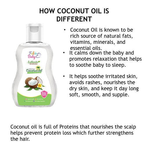 How coconut oil is different for baby